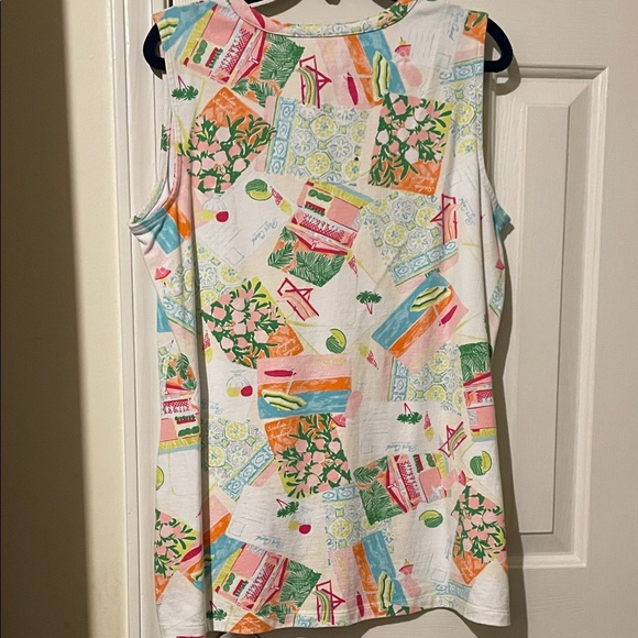 Denim&Co Colorful Patterned Tank Top - Picture 3 of 9